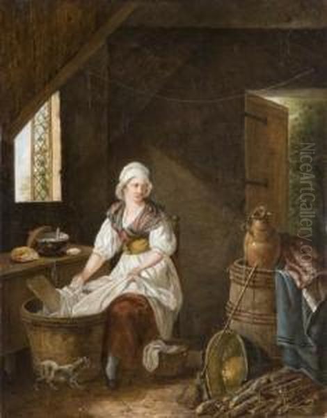 Lessiveuse Dans Un Interieur - view 1