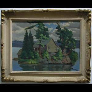 Island Cottage by Thomas Henry Rabjohn