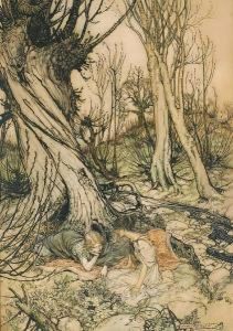 Hermia And Helena by Arthur Rackham
