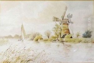 Irstead Mill On The Ant by William Leslie Rackham