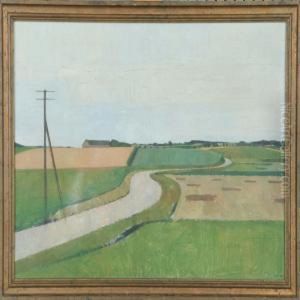 Country Scenery With Awinding Road by Erik Radal