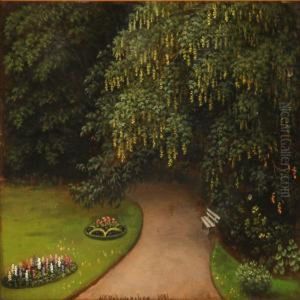 View From Thegarden At Norgaard, Salling by Niels Gronbek Rademacher