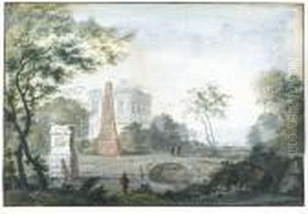Pair Of Landscape Capricci - view 1