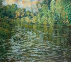 Landschaft Mit Wasserflache by Vaclav Radimsky