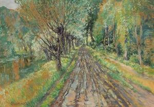 A Country Road By A River - view 1
