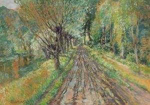 A Country Road By A River by Vaclav Radimsky