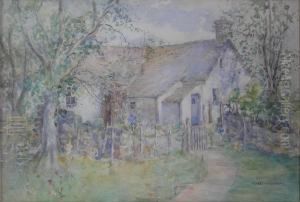 Winter Sunshine, Inveran Farm by Agnes Raeburn