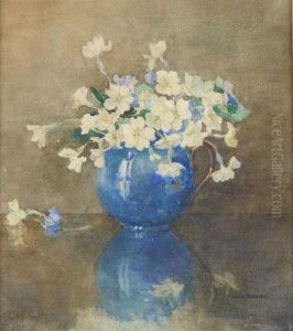 A Still Life Of Primroses by Agnes Raeburn