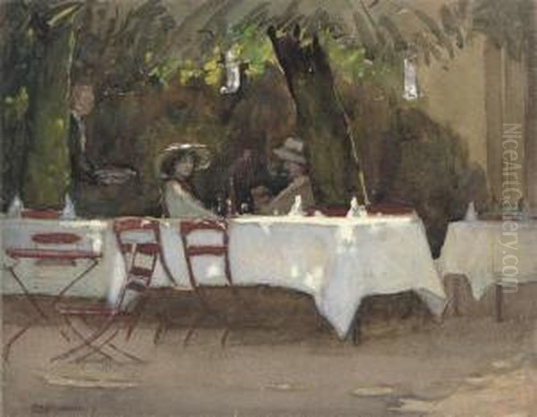 Dappled Sunlight At The Outdoor Cafe - view 1