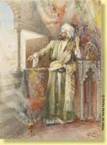 Le Musicien Oriental by E. Raggi