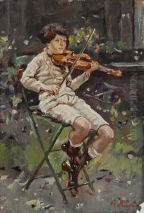 Piccolo Violinista by Raffaele Ragione