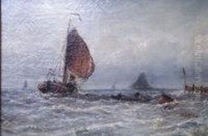 A Dutch "pink" And Other Shipping by Adolphe Ragon