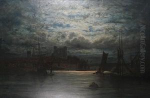 Thames View, With Rochester Castle In The Distance