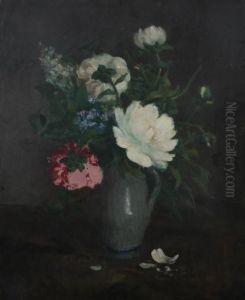 Bouquet Of Peonies by Jules Felix Ragot