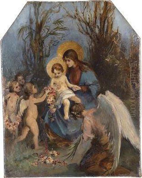 A Floral Wreath For The Baby Jesus - view 1