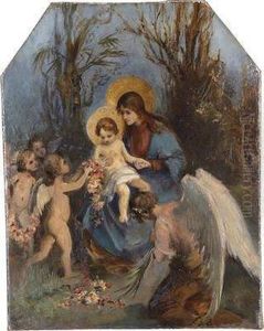 A Floral Wreath For The Baby Jesus A Floral Wreath For The Baby Jesus