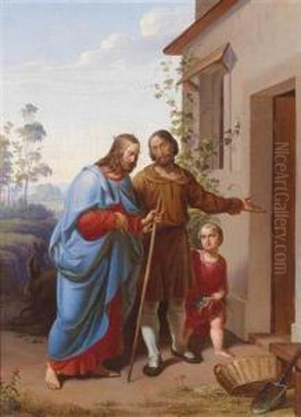 Joseph Und Mary Asking For Lodging, - view 1