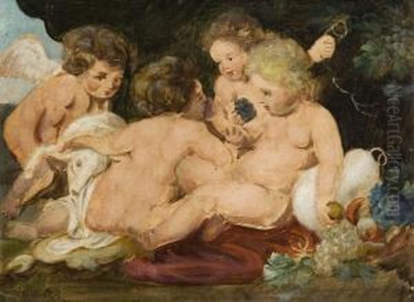Amoretten-allegorie Der Herbst - view 1