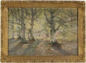 Lichter Buchenwald. by Carl Rahtjen