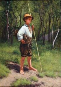 Bambino Nei Campi by Edoardo Raimondi