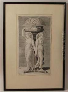 Design For An Incense Burner by Marcantonio Raimondi