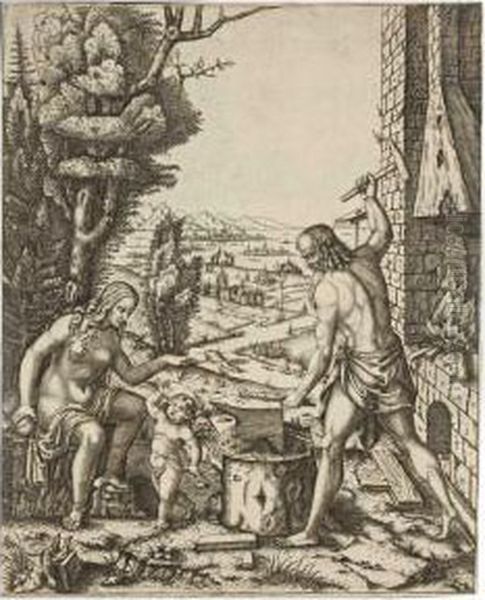 Vulcan, Venus And Eros - view 1