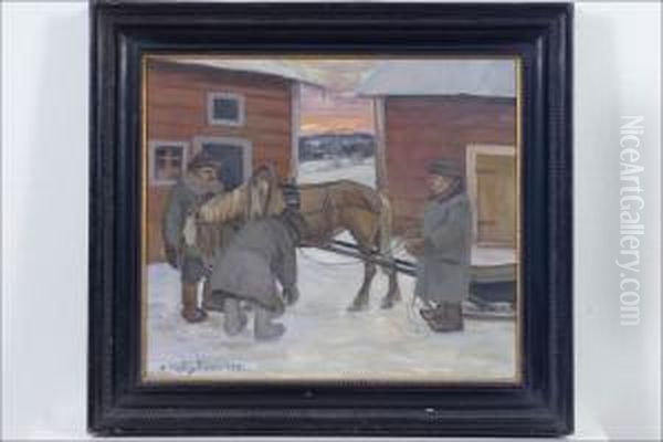 Hevoskaupat - Hasthandel. - view 1