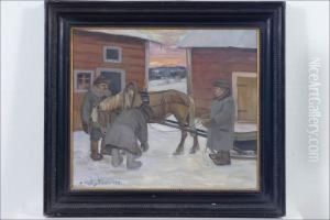 Hevoskaupat - Hasthandel. by Oki Raisanen