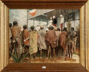 Scene Coloniale En Afrique by Rajesy