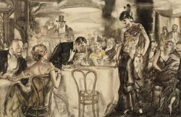 He Was The Exotic Dancer's Most Ardent Admirer, Saturday Evening Post Illustration - view 1