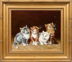 Vier Katzchen by George F. Rall