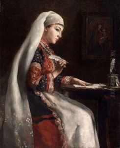 La Lettre by Theodore Jacques Ralli