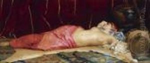 Sleeping Concubine by Theodore Jacques Ralli