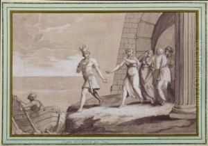 Dido Takes Her Leave From Aeneas by Johann Heinrich Ramberg