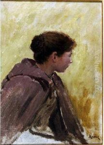 Rame, Jules Louis (1855-1927) Jeune Pastourelle Huile Sur Toilesignee En Bas A Droite 35 X 24