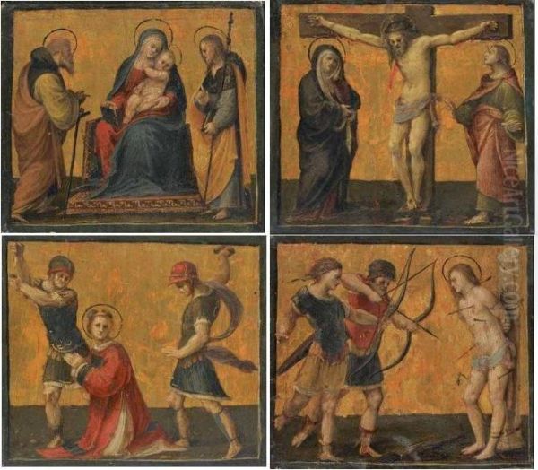 Madonna Con Il Bambino, San Giacomo Maggiore E Sant'antonio Abate - view 1