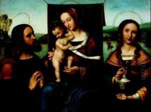 Madonna Con Il Bambino E Due Santi