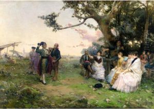 Despues De La Corrida (after The Bullfight) by Manuel Ramirez - Ibanez