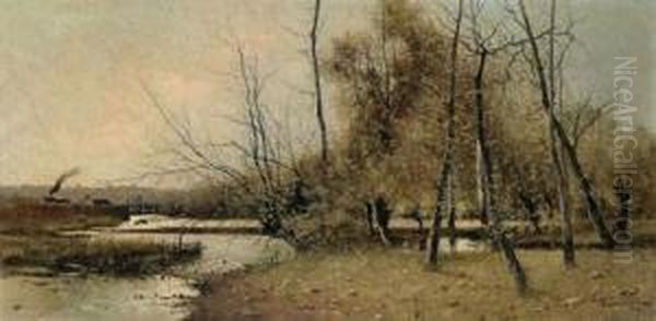 Paisaje Con Rio Y Arboles - view 1