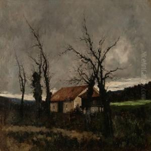 Landscape With A Farmer House by Manuel Ramos Artal