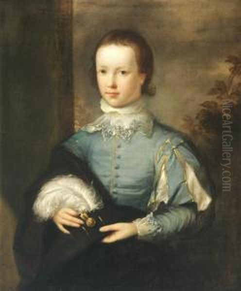 Boy Dressed In Blue - view 1