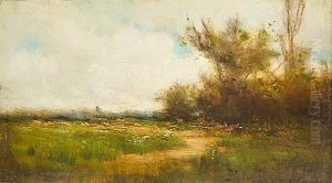 Country Landscape With Pathway by Milne Ramsey