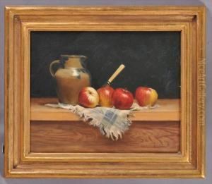 Still Life With Pitcher Andapples by Milne Ramsey