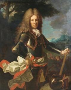 Portrait D'un Marechal De France. by Jean Ranc