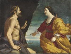 Juno And King Aeolus At The Cave Of Winds by Antonio Randa