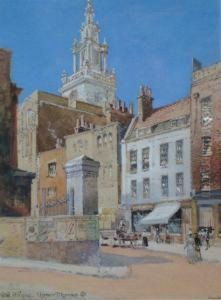 'old Houses. Upper Thames Street' (london) by Richard John Randall