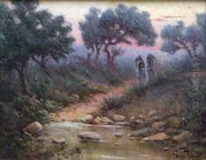Les Porteuses D'eau Sur Le Chemin Des Oliviers
