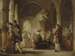 The Village Church by Alfred Rankley