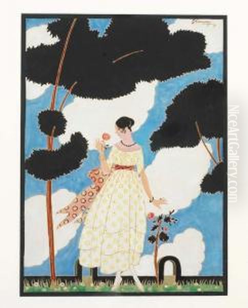 Jeune Fille A La Rose, 1919 - view 1