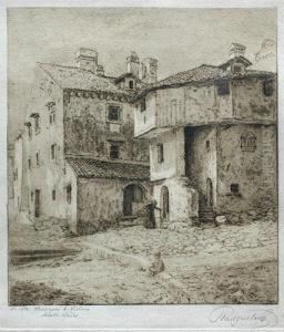 Street Of Italian Town by Emil Ranzenhofer